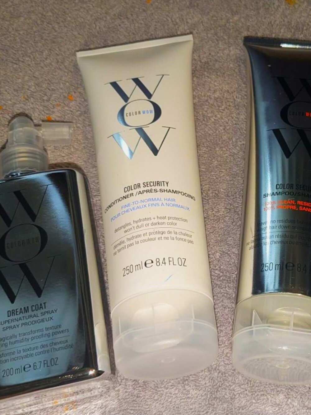 NEW Color Wow Shampoo, Conditioner, Dream Coat Spray